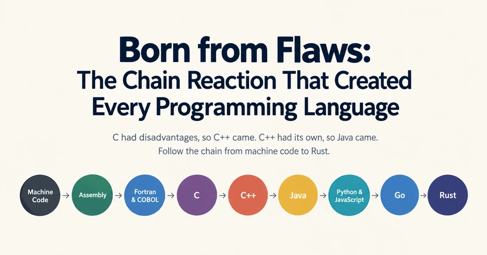 Born from Flaws: The Chain Reaction That Created Every Programming Language