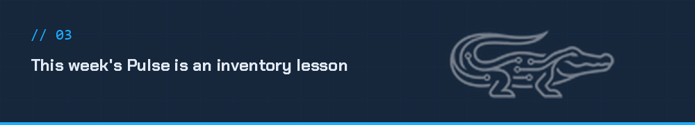 The Pulse is an inventory lesson