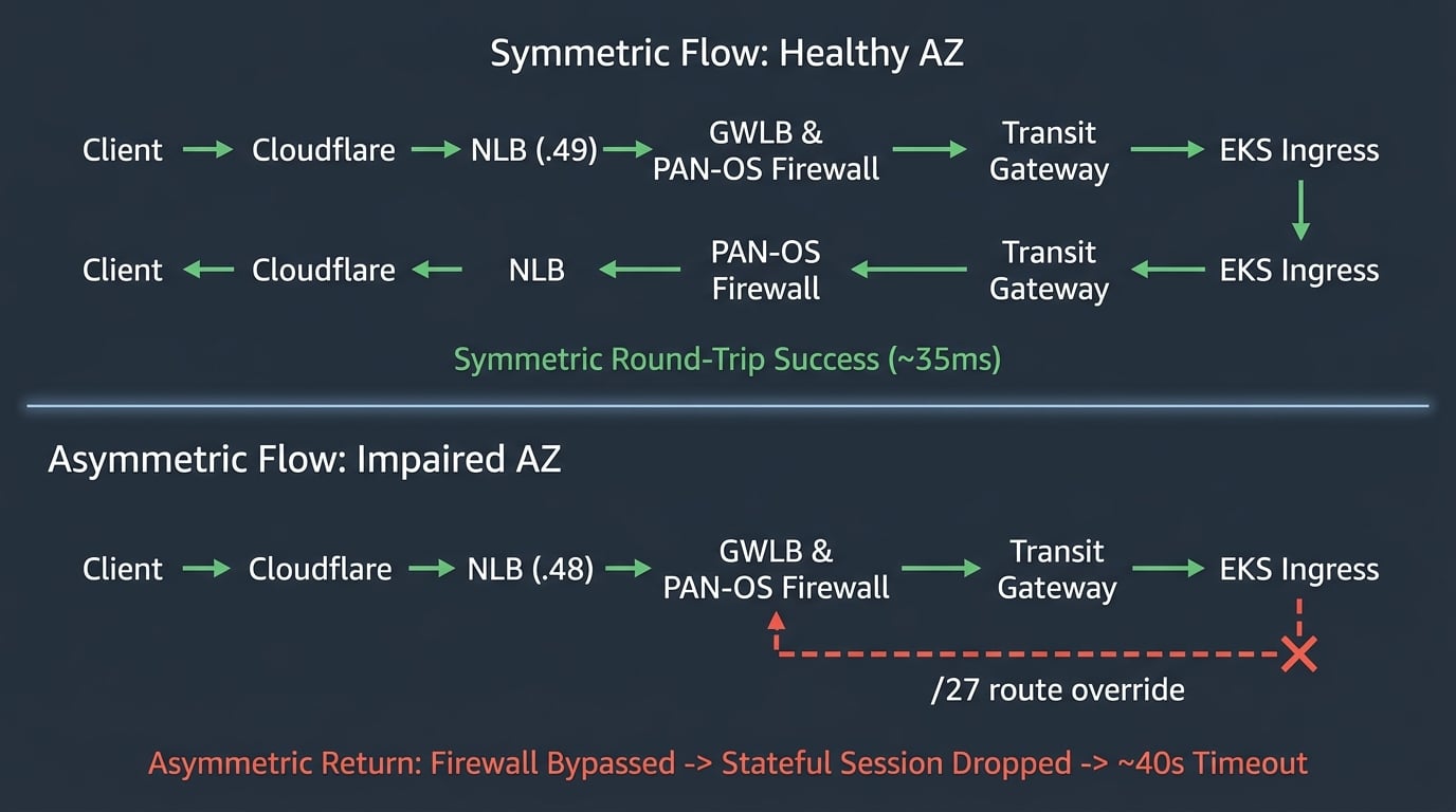 Asymmetric Routing Diagram