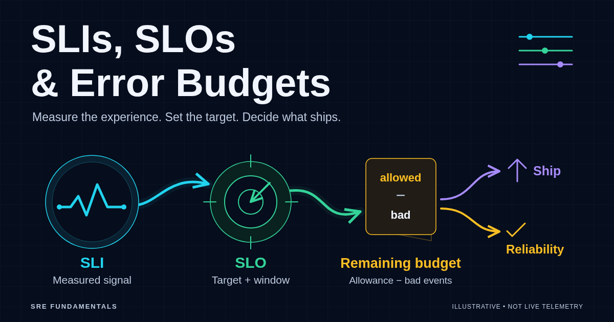 Reliable Measure Example SRE fundamentals: SLIs, SLOs and error budgets