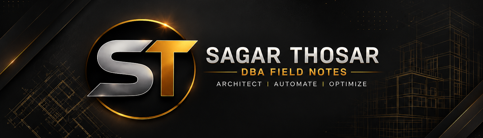 Sagar Thosar | DBA Field Notes and Database Automations