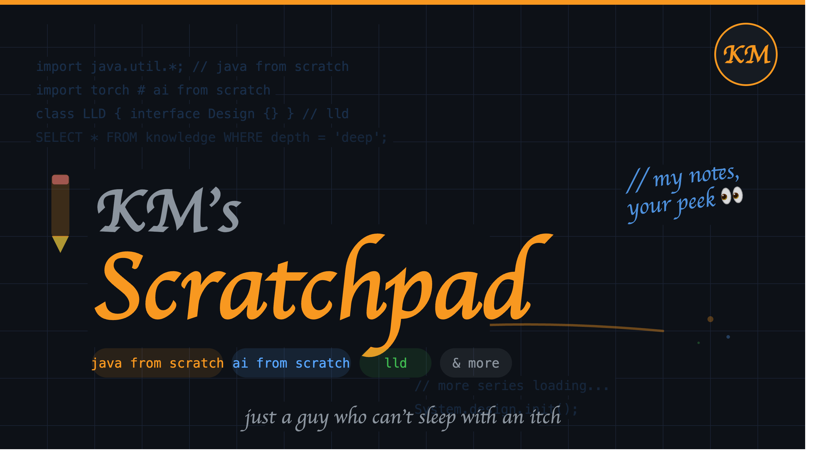 KM's ScratchPad