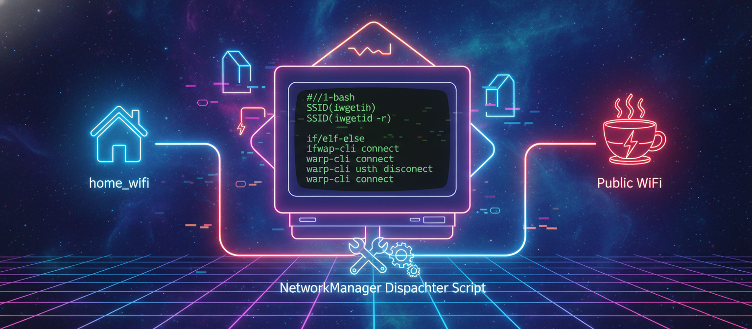 Automating Cloudflare WARP Based on WiFi SSID (Linux Guide)