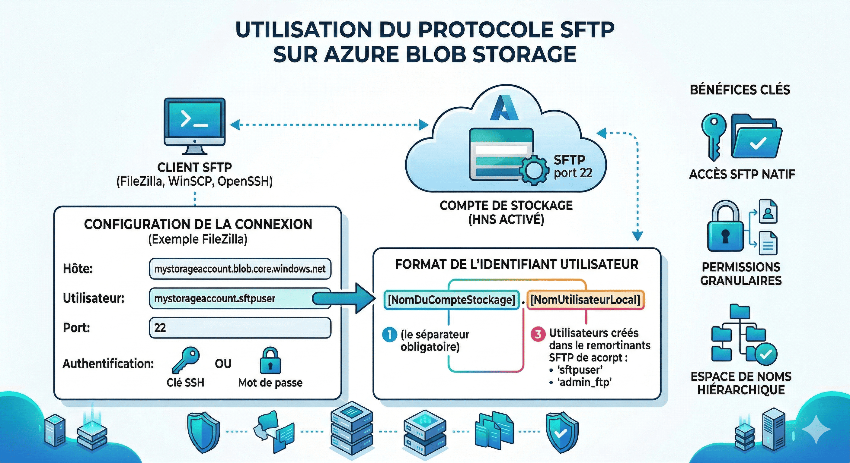 SFTP sur Azure Blob Storage : Le Guide de Connexion