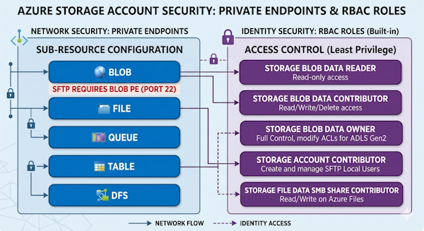 Sécuriser Azure Storage : Private Endpoints et Rôles RBAC