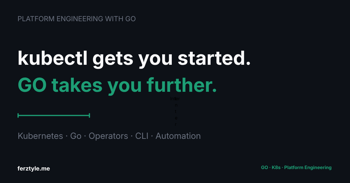 Platform Engineering with Go