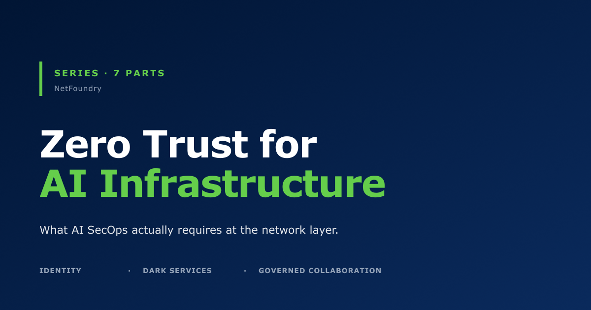 Zero Trust for AI Infrastructure