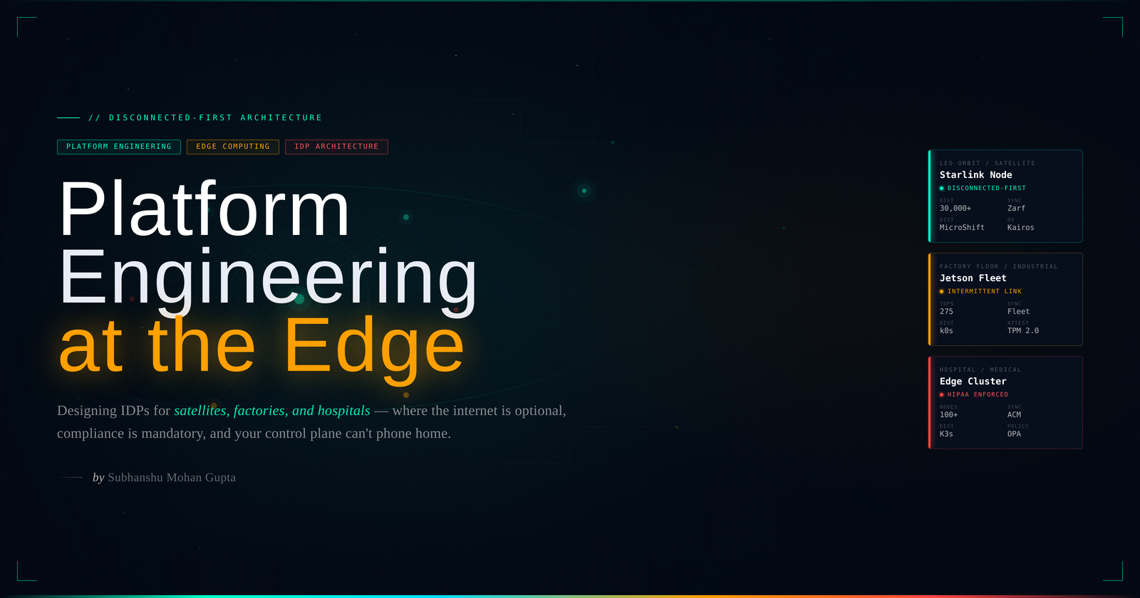 Platform Engineering at the Edge: Designing IDPs