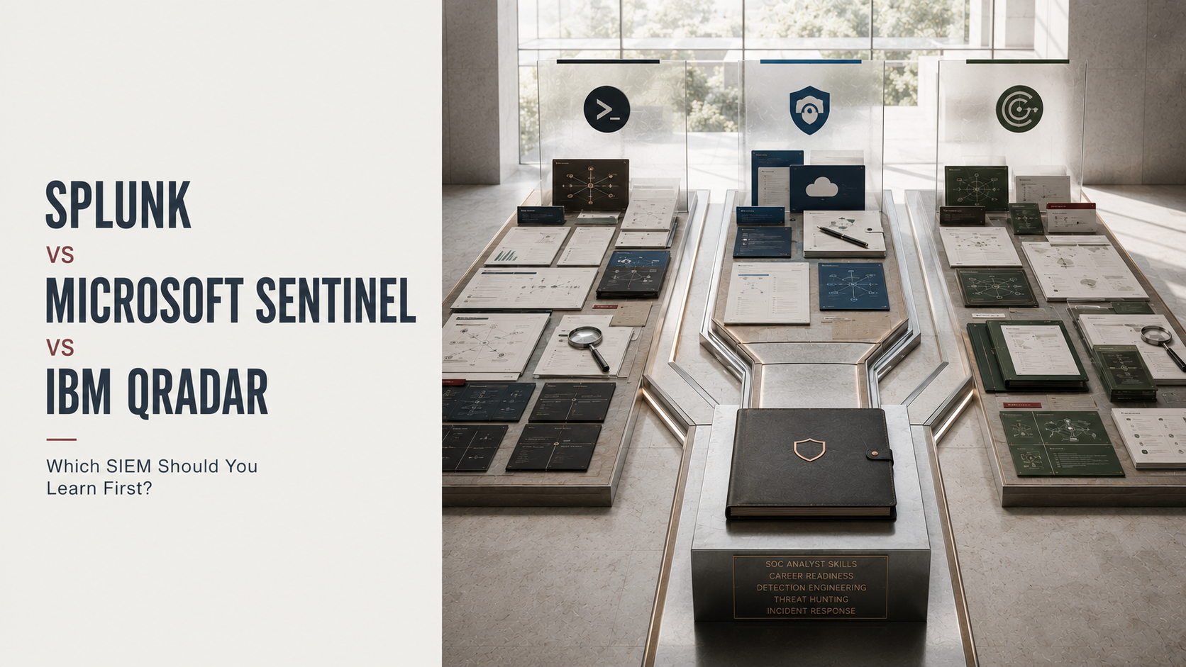 Splunk vs Microsoft Sentinel vs IBM QRadar: Which SIEM Should You Learn First?