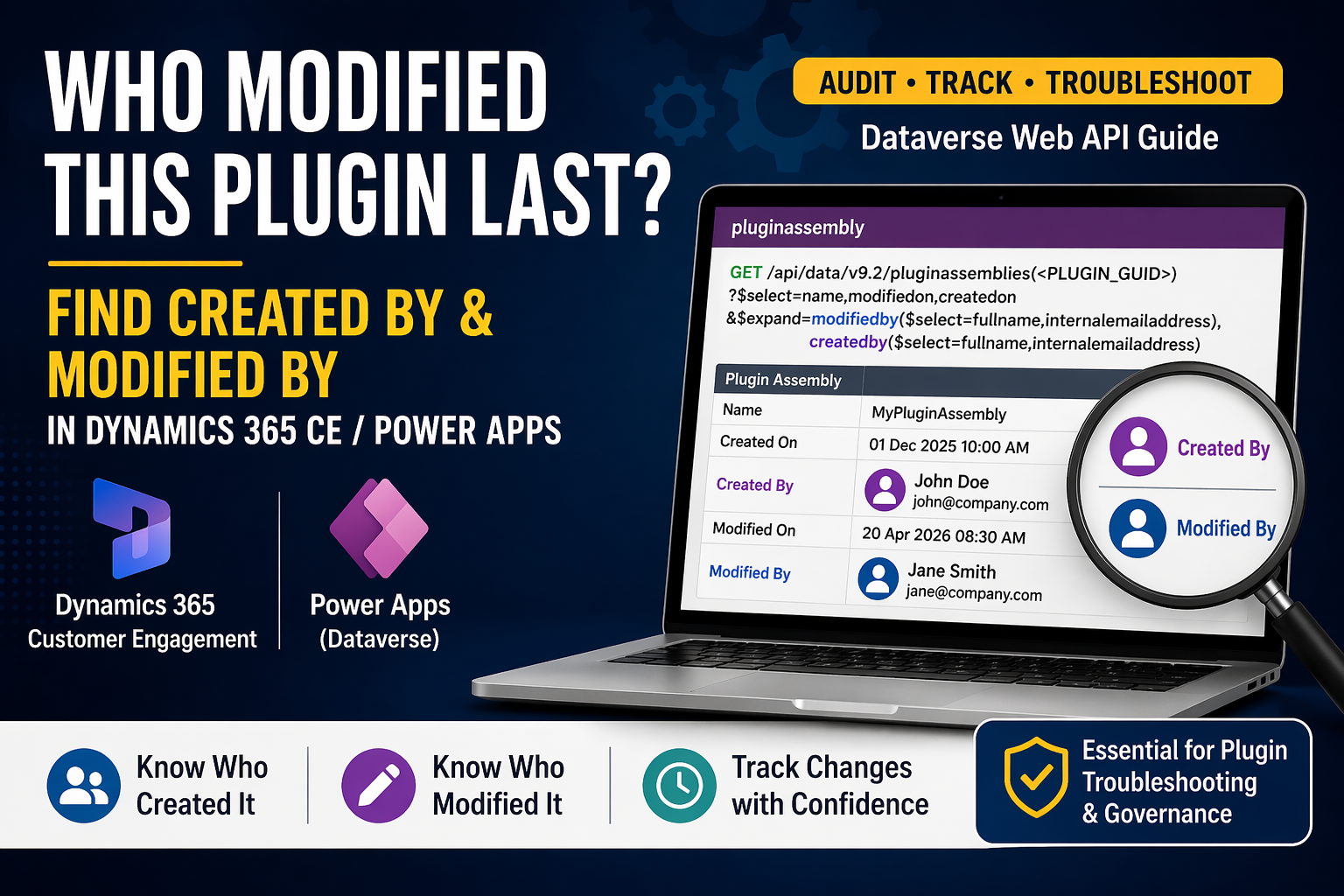 Find Who Modified Plugins in Dynamics 365 & Power Platform