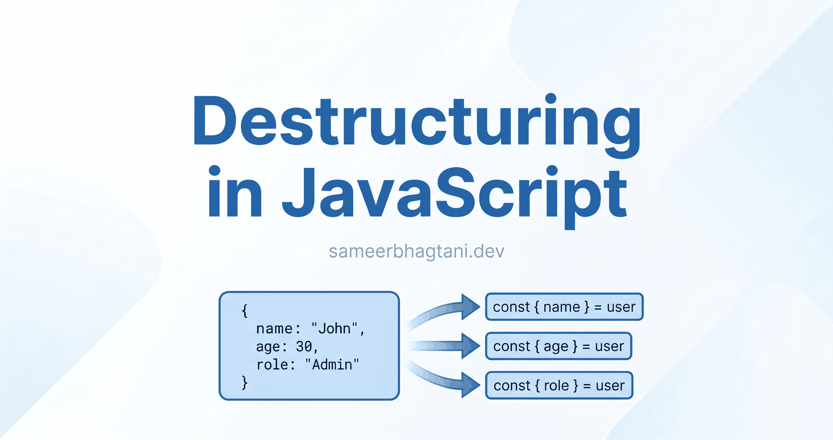 Destructuring in JavaScript: Write Less, Read More