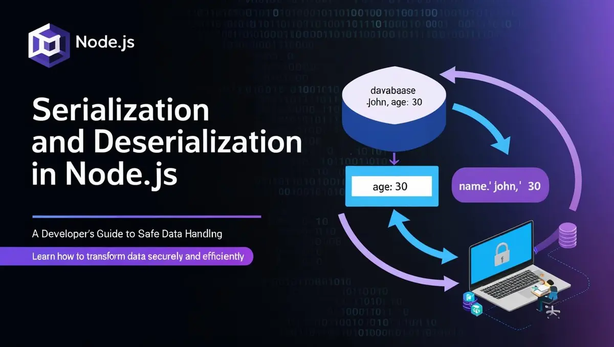 implement serialization error (advanced node) ... Serialization and Deserialization in Node.js