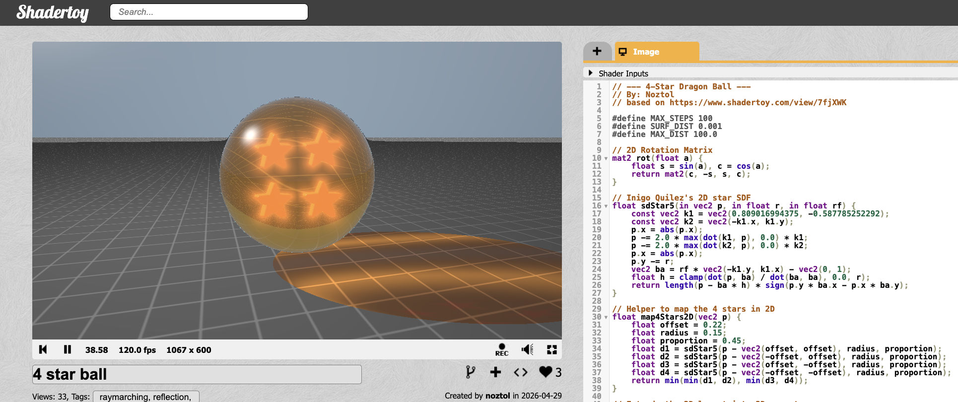 Dragon Ball Shader Breakdown: GLSL & Raymarching