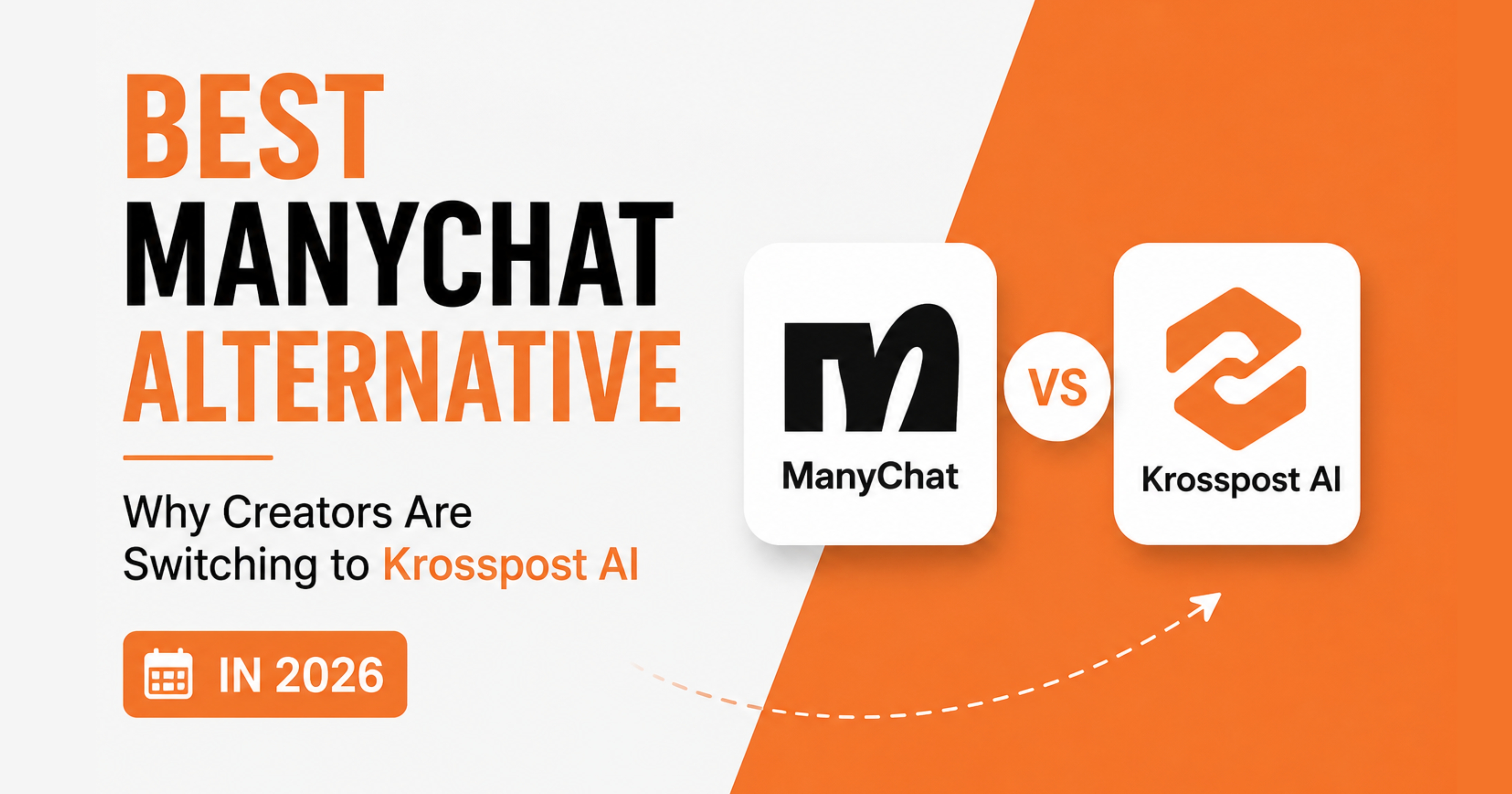 Best ManyChat Alternative in 2026 | Krosspost AI vs ManyChat