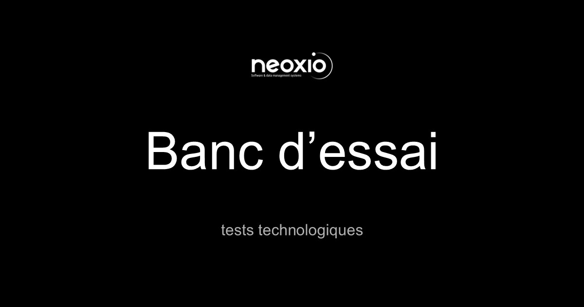 Banc d'essai