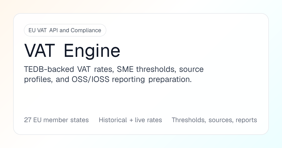 EU VAT Engineering